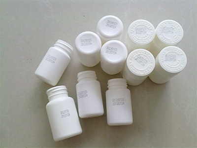 inkjet date coding on plastic medicine bottles