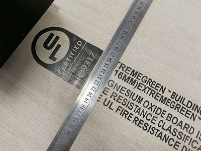 Wide format black ink coding for wood paneling