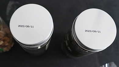 food bottle caps inkjet date printing