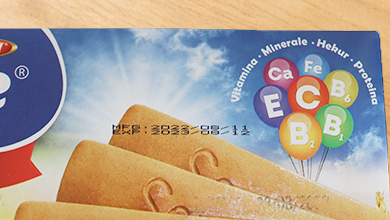 Food packaging production date code Food packaging production date code