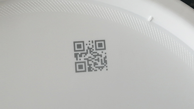 QR CODE on plastic barrel cover QR CODE on plastic barrel cover