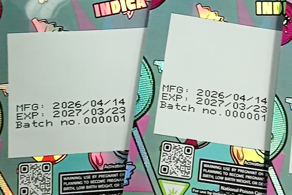 snacks bags exp date coding and batch coding inkjet printer