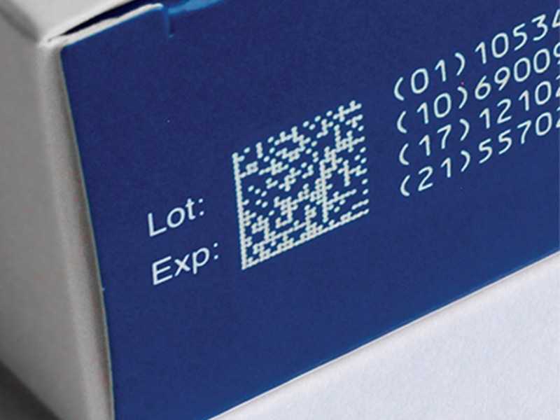medical packaging 2D coding solution with NAXJET inkjet printer