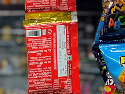 High-density barcodes on flexible pouches High-density barcodes on flexible pouches
